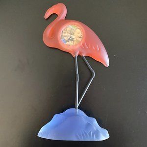 Flamingo Bird Figurine Frame Holds 2" X 2" Picture Frame